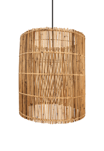 Hanglamp Black Rotan Bohemian HSM Collection 50x56cm Naturel Rotan