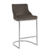 Richmond Barstoel Bolton Stone velvet / silver Fire Retardant (Quartz Stone 101)
