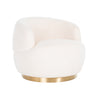 Richmond Draaifauteuil Teddy white furry (Himalaya 900 white furry)