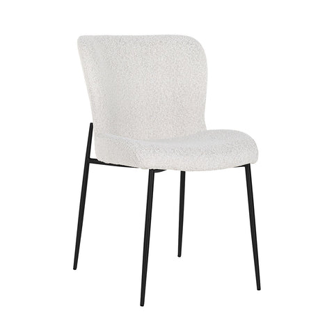 Image of Richmond Stoel Darby white bouclé / black (Copenhagen 900 Bouclé White)