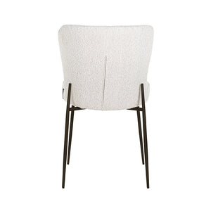 Richmond Stoel Darby white bouclé / black (Copenhagen 900 Bouclé White)