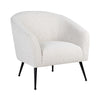 Richmond Fauteuil Inova white bouclé / black (Copenhagen 900 Bouclé White)
