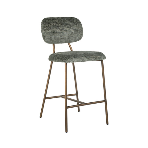 Image of Richmond Counterstoel Xenia thyme fusion / brushed gold legs (Fusion thyme 206)