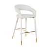 Richmond Barstoel Gia white bouclé fire retardant (FR-Copenhagen 900 Bouclé White)