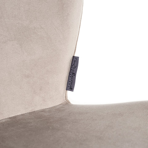 Image of Richmond Stoel Sara khaki velvet fire retardant (FR-Quartz 903 Khaki)