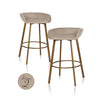 Richmond Barstoel Cressida low back khaki velvet (set of 2) (Quartz Khaki 903)