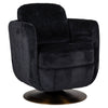 Richmond Draaifauteuil Turner black chenille (Bergen 809 black chenille)