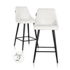 Richmond Counter stoel Brooke white unicorn (set van 2) (Unicorn 02 white)