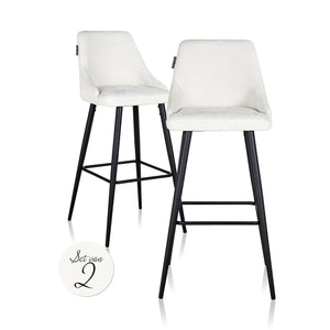 Richmond Bar stoel Brooke white unicorn (set van 2) (Unicorn 02 white)