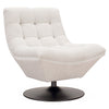 Richmond Draaifauteuil Sydney white bouclé fire retardant (FR-Copenhagen 900 Bouclé White)