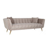 Richmond Bank Huxley Khaki velvet / Brushed gold (Quartz Khaki 903)