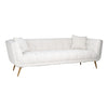 Richmond Bank Huxley White Bouclé / Brushed gold (Copenhagen 900 Bouclé White)