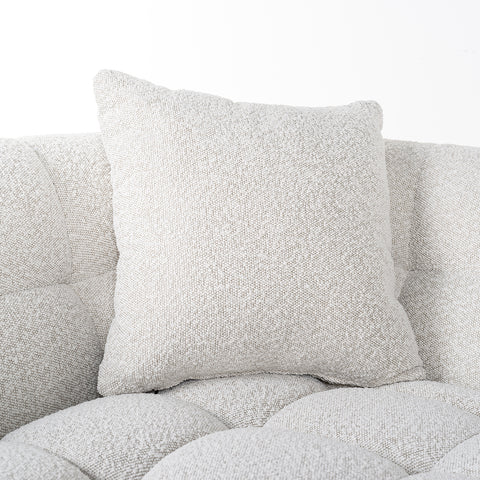 Image of Richmond Bank Huxley White Bouclé / Brushed gold (Copenhagen 900 Bouclé White)