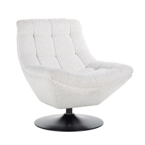 Richmond Draaifauteuil  Richelle White Bouclé fire retardant (Copenhagen 900 Bouclé White)