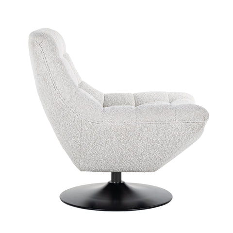 Image of Richmond Draaifauteuil  Richelle White Bouclé fire retardant (Copenhagen 900 Bouclé White)