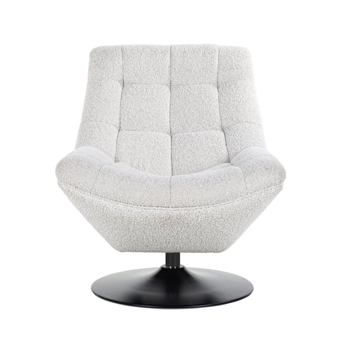 Image of Richmond Draaifauteuil  Richelle White Bouclé fire retardant (Copenhagen 900 Bouclé White)