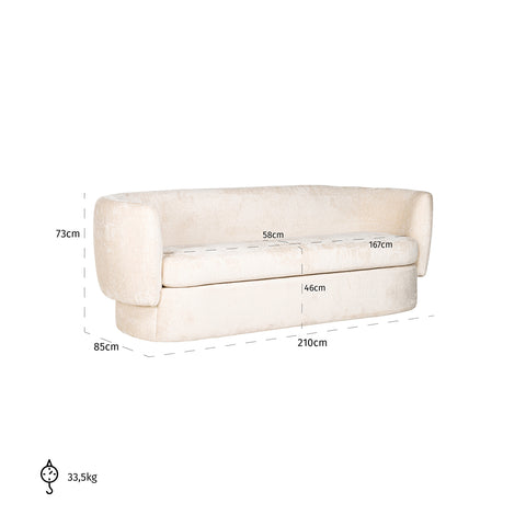 Image of Richmond Bank Donatella white chenille fire retardant (FR-Bergen 900 white chenille)
