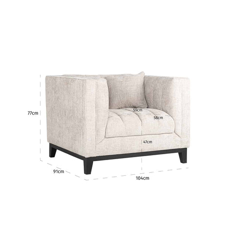Image of Richmond fauteuil Beauchamp natural renegade