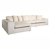 Richmond Bank Alcazar 3-zits + lounge links/rechts white chenille (Bergen 900 white chenille)