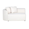 Richmond Bank Grayson arm links white furry | rechts doorgestoffeerd (Himalaya 900 white furry)