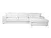 Richmond Bank Santos 2,5-zits + lounge rechts white bouclé (Copenhagen 900 Bouclé White)