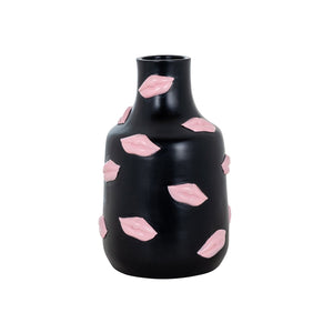 Richmond Vaas Kisses zwart klein (Black)
