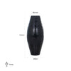 Richmond Vaas Zina zwart (Black)