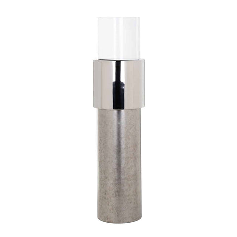 Image of Richmond Windlicht Oxley zilver groot (Silver)