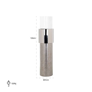 Richmond Windlicht Oxley zilver groot (Silver)